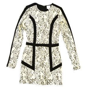 Long-sleeved mini dress